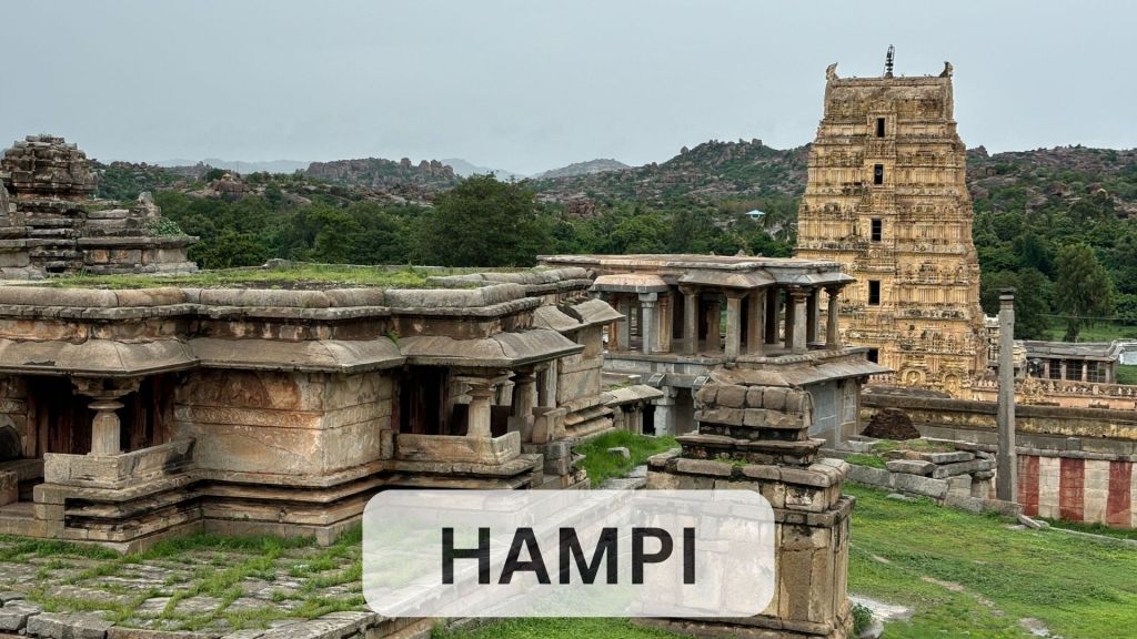 Ancient stone chariot at Vijaya Vittala temple complex, Hampi Karnataka
