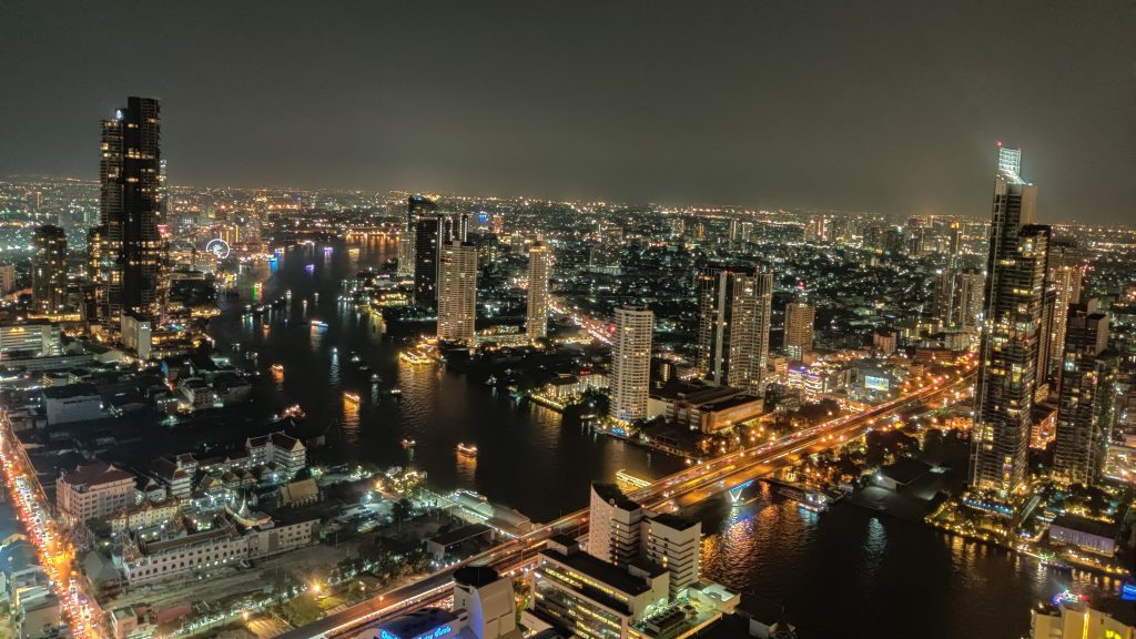 Bangkok City Night View