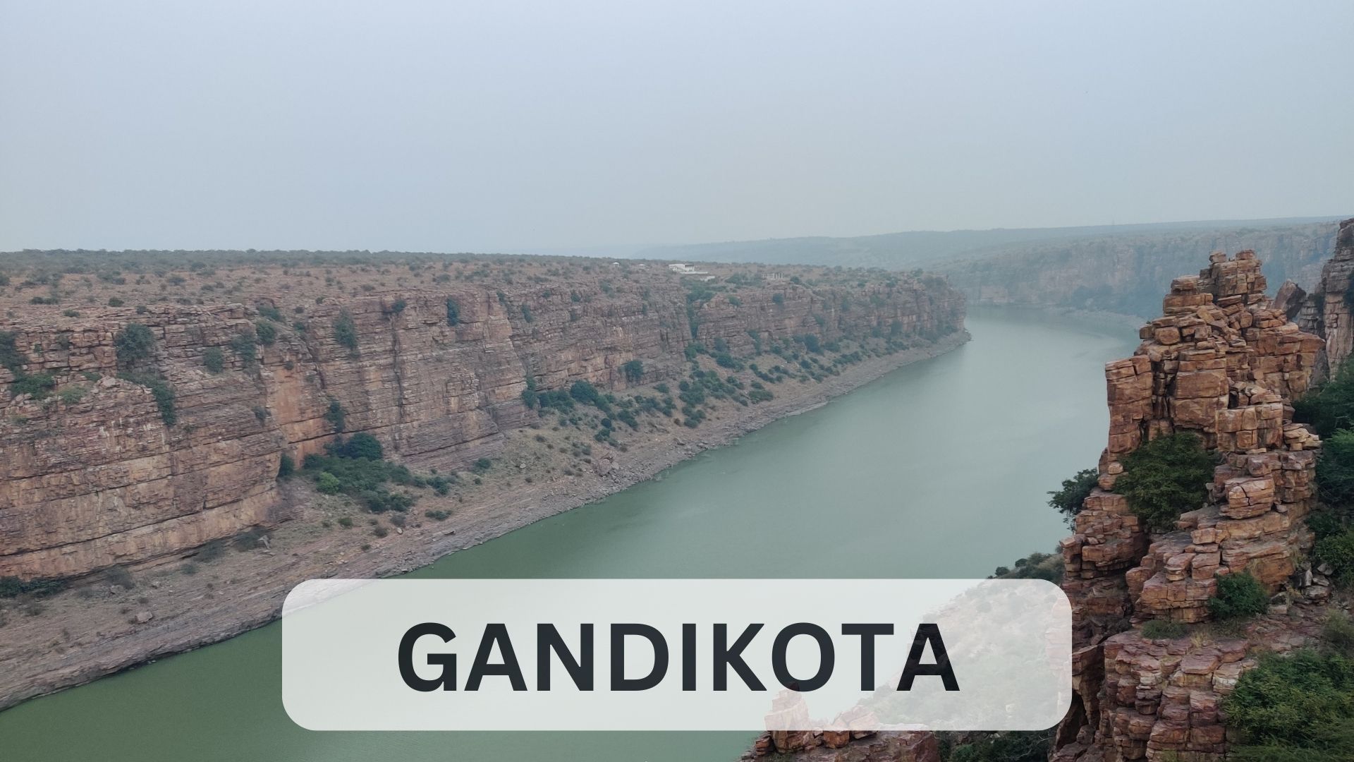 Gandikota canyon view - the Grand Canyon of India, Andhra Pradesh